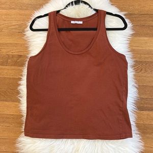 Zara Scoopneck Cotton Tank Top